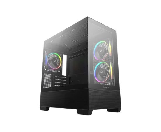 Deepcool CG380 3F MIDI TOWER CASE, Black Корпуса