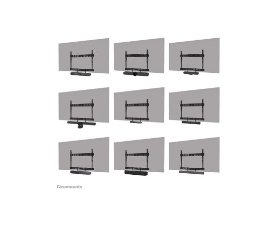 Neomounts Floor stand AV30-500BL Videobar Kit Height adjustment 43-110 " Maximum weight (capacity) 10 kg Black Крепления для телевизоров