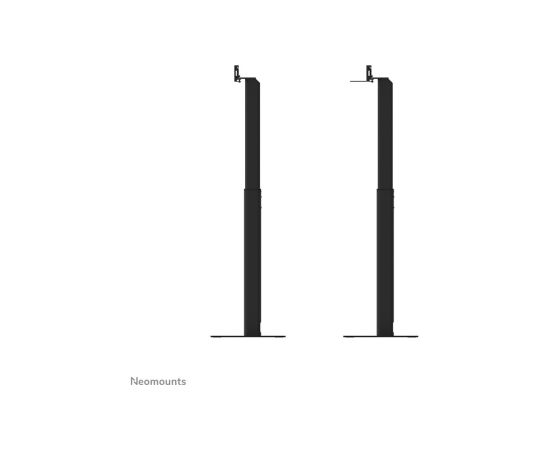 Neomounts Floor stand AV80-500BL Videobar Height adjustment, Depth adjustment 43-110 " Maximum weight (capacity) 10 kg Black TV un monitoru stiprinājumi, kronšteini