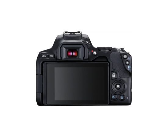 Canon EOS 250D + 18-55mm Kit Megapixel 24.1 MP Image stabilizer ISO sensitivity (max) 256000 Wi-Fi Video recording Manual CMOS Black Digitālās fotokameras