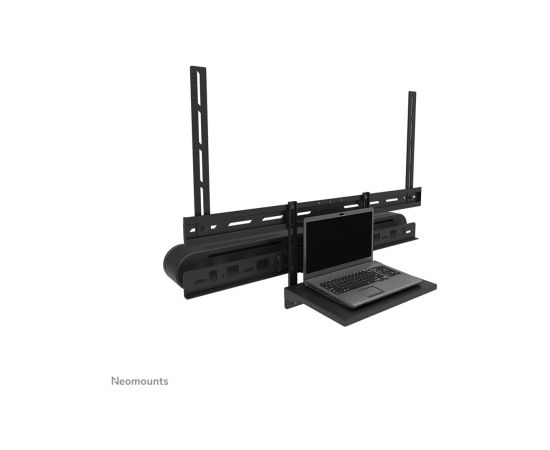 Neomounts Floor stand AV60-500BL Videobar and laptop shelf kit Height adjustment 43-110 " Maximum weight (capacity) 8 kg Black Крепления для телевизоров