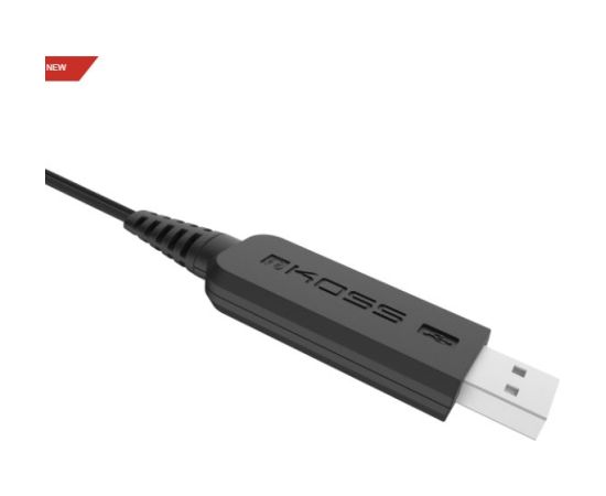 Koss Headphones CS195 USB Wired On-Ear Microphone Black Austiņas