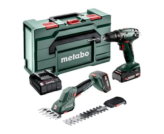 Instrumentu komplekts Metabo Combo Set 2.2.5 (BS 18 + SGS 18 LTX Q); 18 V; 2x2,0 Ah akum.  Elektroinstrumentu komplekti