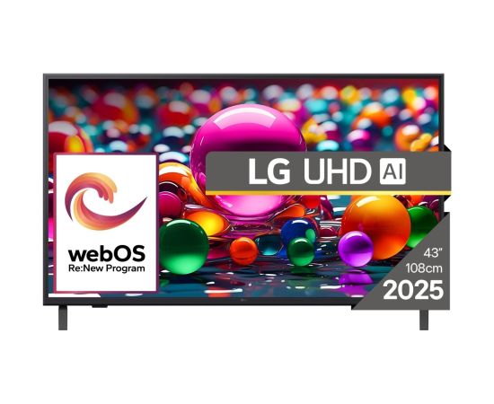 TV Set LG 43 " 4K Ultra HD 3840 x 2160 pixels Flat 16:9 LED 43UA74003LB Телевизоры