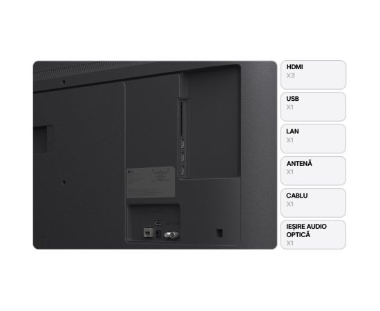 TV Set LG 43 " 4K Ultra HD 3840 x 2160 pixels Flat 16:9 LED 43UA74003LB Телевизоры