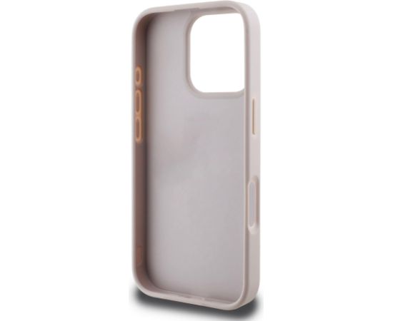 Guess PU 4G Stripe Case Aizsargapvalks priekš iPhone 16 Pro / rozā Neoriģinālie Maciņi