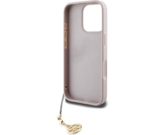 Guess 4G Charm Case Aizsargapvalks priekš iPhone 16 Pro Max Tone on Tone / rozā Neoriģinālie Maciņi