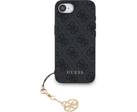 Guess 4G Charm Case Aizsargapvalks priekš iPhone 16e Tone on Tone / pelēks Neoriģinālie Maciņi