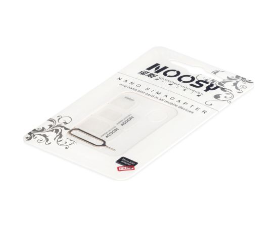 Noosy SIM Kartes Adapteru Komplekts + Adatiņa Slotam Balts Jaunumi - Datori