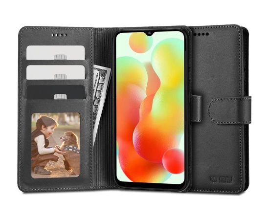 Tech-Protect Wallet case for Xiaomi Redmi 12C - black Neoriģinālie Maciņi
