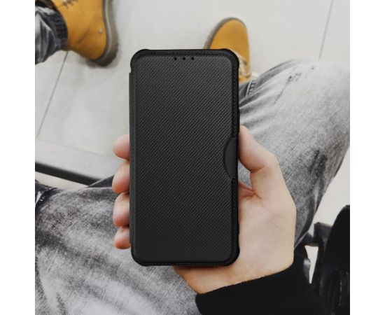 Fusion Razor Book grāmatveida maks Samsung A136 Galaxy A13 5G | A04S melns Neoriģinālie Maciņi