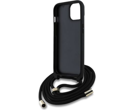 Guess PU 4G Metal Logo Crossbody Strap Case Защитный чехол для iPhone 15 / коричневый Чехлы - альтернативные