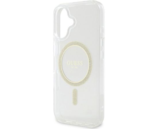 Guess IML Glitter Ring MagSafe Case Защитный чехол для iPhone 16 Plus / прозрачный Чехлы - альтернативные