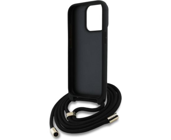 Guess PU 4G Metal Logo Crossbody Strap Case Защитный чехол для iPhone 15 Pro Max / розовый Чехлы - альтернативные