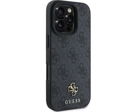 Guess PU 4G Small Metal Logo MagSafe Case Aizsargapvalks priekš iPhone 16 Pro / pelēks Neoriģinālie Maciņi