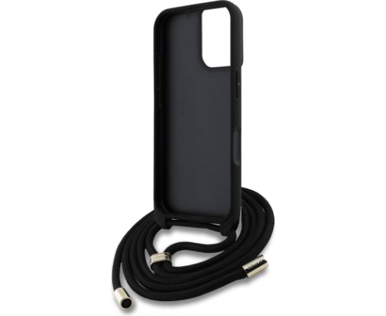 Guess PU 4G Metal Logo Crossbody Strap Case Защитный чехол для iPhone 16 / розовый Чехлы - альтернативные