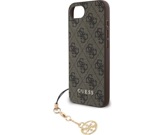 Guess 4G Charm Case Aizsargapvalks priekš iPhone 16e Tone on Tone / brūns Neoriģinālie Maciņi