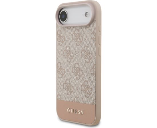 Guess PU 4G Stripe Case Aizsargapvalks priekš iPhone Air / rozā Neoriģinālie Maciņi
