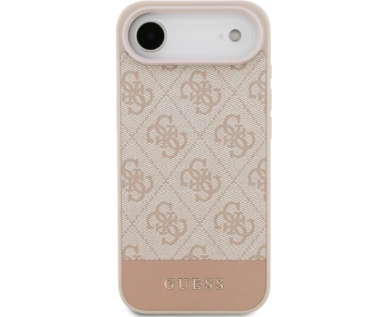 Guess PU 4G Stripe Case Aizsargapvalks priekš iPhone Air / rozā Neoriģinālie Maciņi
