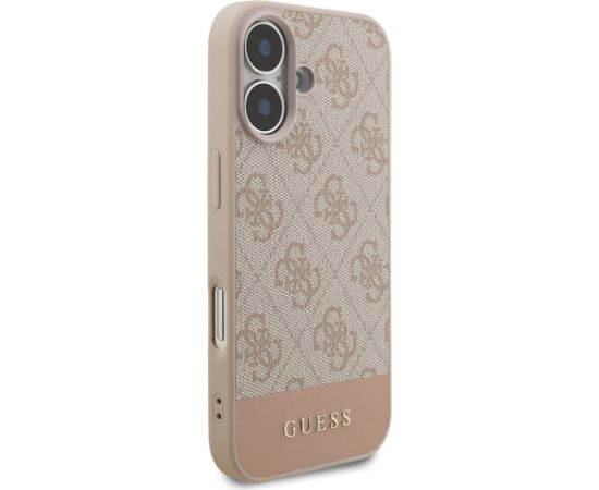 Guess PU 4G Stripe Case Aizsargapvalks priekš iPhone 17 / rozā Neoriģinālie Maciņi