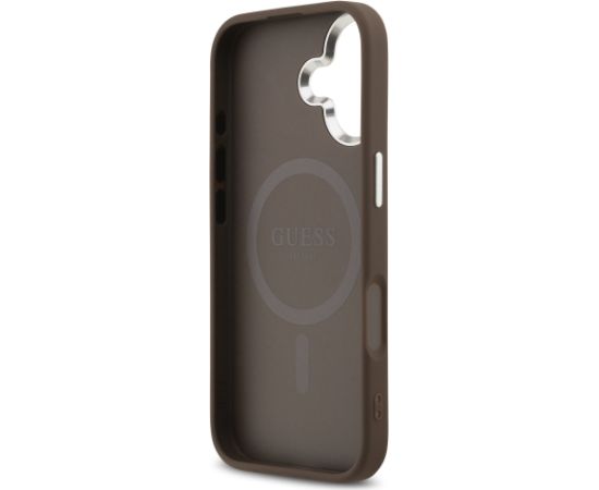 Guess 4G MagSafe Case Aizsargapvalks priekš iPhone 17 / brūns Neoriģinālie Maciņi