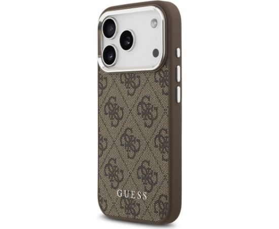 Guess 4G MagSafe Case Aizsargapvalks priekš iPhone 17 Pro / brūns Neoriģinālie Maciņi