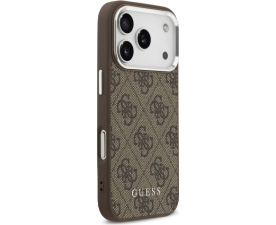 Guess 4G MagSafe Case Aizsargapvalks priekš iPhone 17 Pro / brūns Neoriģinālie Maciņi