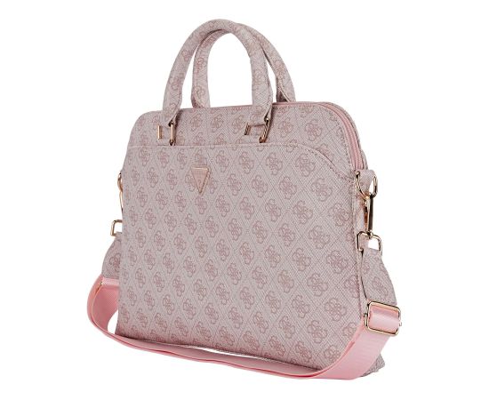 Guess PU 4G Triangle Logo Сумка для ноутбука 13/14/15" / розовый Сумки, обложки для ноутбуков