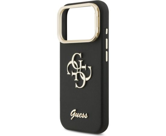Guess PU Grained 4G Logo Stand Camera Frame Case Защитный чехол для iPhone 17 Pro / чёрный Чехлы - альтернативные