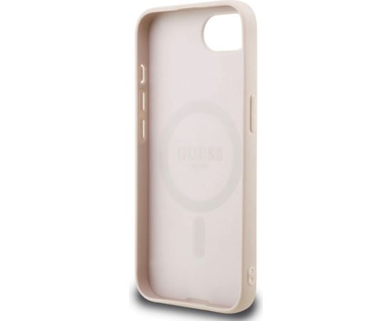 Guess PU 4G Small Metal Logo MagSafe Case Защитный чехол для iPhone 16e / розовый Чехлы - альтернативные