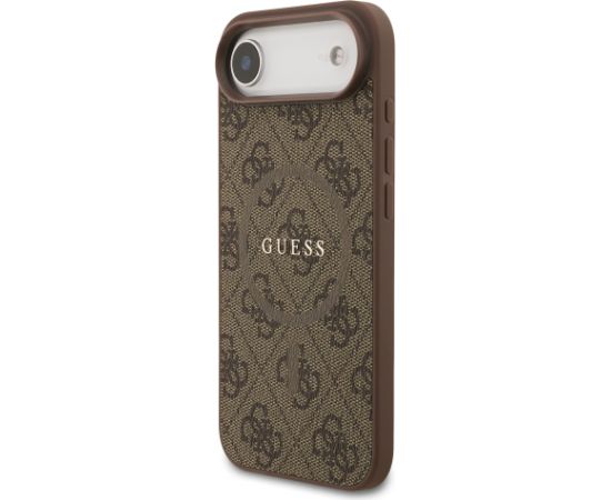 Guess PU Leather 4G Colored Ring MagSafe Case Aizsargapvalks priekš iPhone Air / brūns Neoriģinālie Maciņi