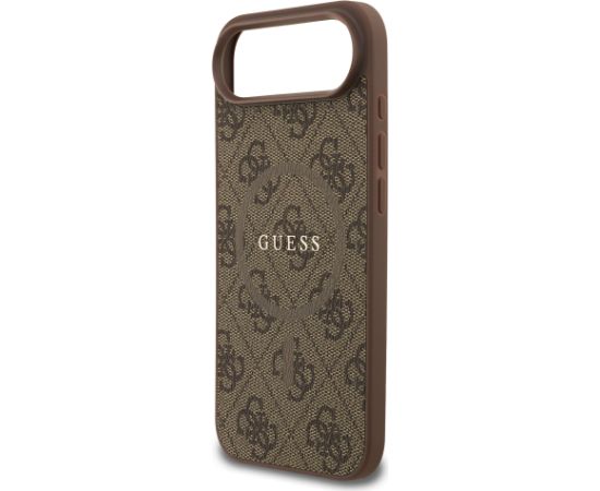 Guess PU Leather 4G Colored Ring MagSafe Case Aizsargapvalks priekš iPhone Air / brūns Neoriģinālie Maciņi