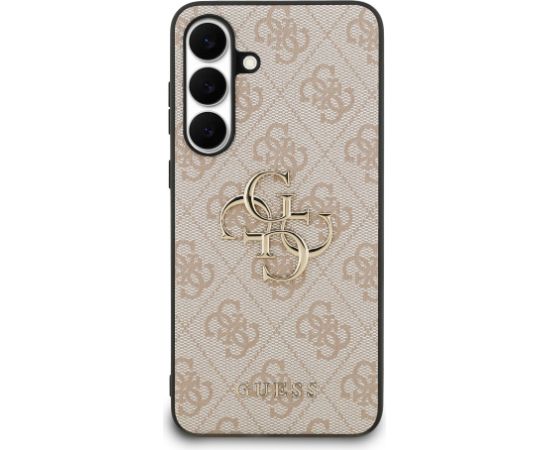 Guess PU 4G Metal Logo Case Aizsargapvalks priekš Samsung Galaxy S25 FE / rozā Neoriģinālie Maciņi