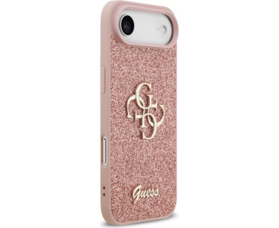 Guess PU Fixed Glitter 4G Metal Logo Case Защитный чехол для iPhone Air / розовый Чехлы - альтернативные