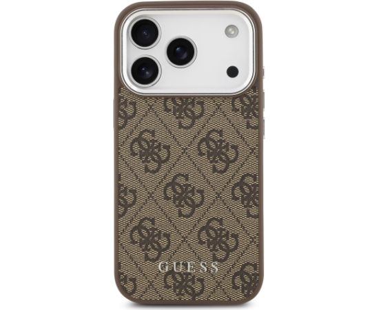 Guess 4G MagSafe Case Aizsargapvalks priekš iPhone 17 Pro Max / brūns Neoriģinālie Maciņi