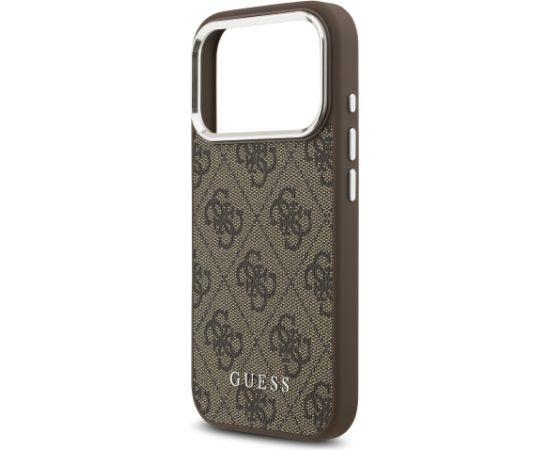 Guess 4G MagSafe Case Aizsargapvalks priekš iPhone 17 Pro Max / brūns Neoriģinālie Maciņi
