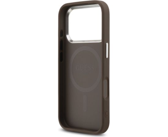 Guess 4G MagSafe Case Aizsargapvalks priekš iPhone 17 Pro Max / brūns Neoriģinālie Maciņi