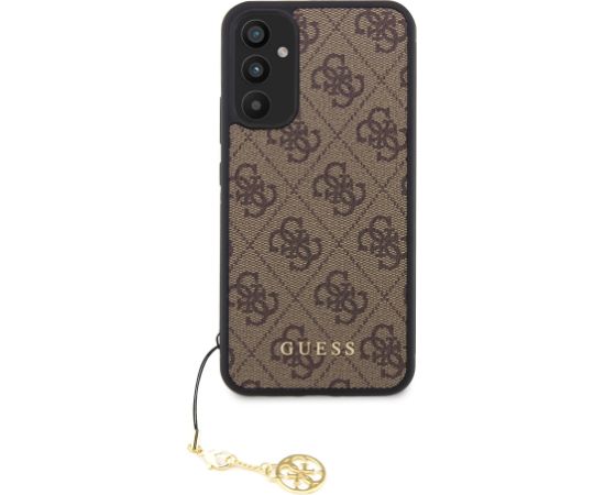 Guess 4G Charm Case Aizsargapvalks priekš Samsung Galaxy A34 5G / brūns Neoriģinālie Maciņi