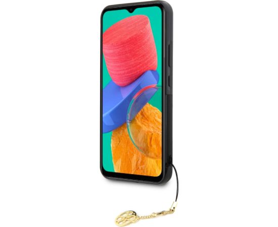 Guess 4G Charm Case Aizsargapvalks priekš Samsung Galaxy A34 5G / brūns Neoriģinālie Maciņi