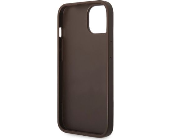 Guess PU 4G Stripe Case Защитный чехол для iPhone 14 / коричневый Чехлы - альтернативные