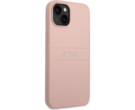 Guess PU Leather Saffiano Case Защитный чехол для iPhone 14 Plus / розовый Чехлы - альтернативные