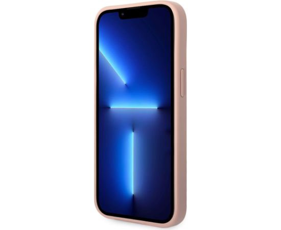 Guess PU Leather Saffiano Case Защитный чехол для iPhone 14 Plus / розовый Чехлы - альтернативные