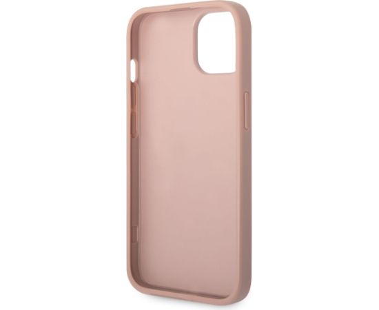 Guess PU Leather Saffiano Case Защитный чехол для iPhone 14 Plus / розовый Чехлы - альтернативные