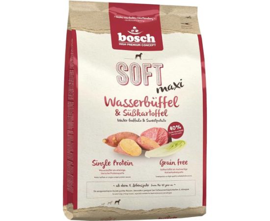 BOSCH Soft Maxi Water buffalo and sweet potatoes - dry dog food - 2,5kg Suņu barība