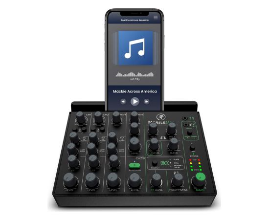 Mackie MobileMix - Przenośny mikser audio/stremingowy DJ tehnika