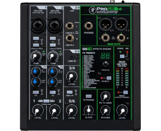Mackie ProFX6v3 - Mikser analogowy z interfejsem USB DJ tehnika