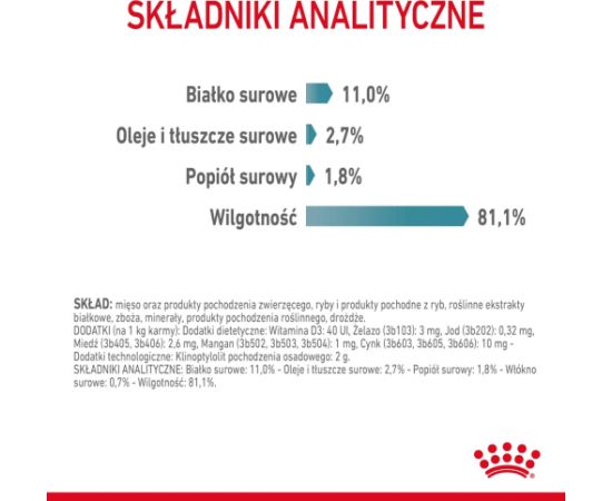 ROYAL CANIN FCN Hairball Care chunks in gravy - wet cat food - 12x85 g Kaķu konservi