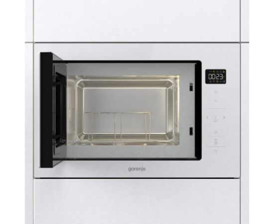 Gorenje BM251SG2WG White Grill microwave Built-in 25 L 900 W Mikroviļņu krāsnis, iebūvējamās