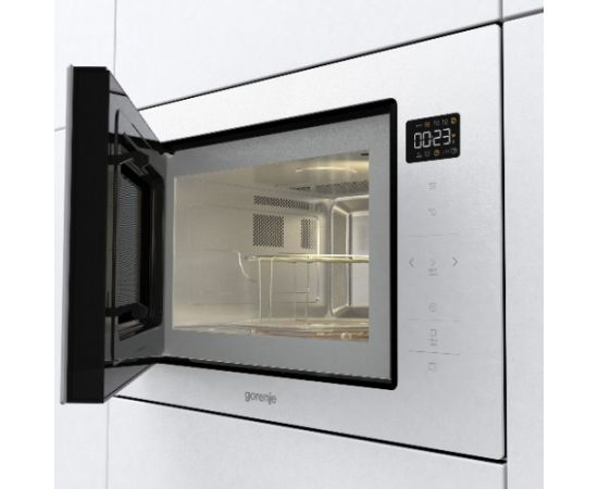 Gorenje BM251SG2WG White Grill microwave Built-in 25 L 900 W Mikroviļņu krāsnis, iebūvējamās