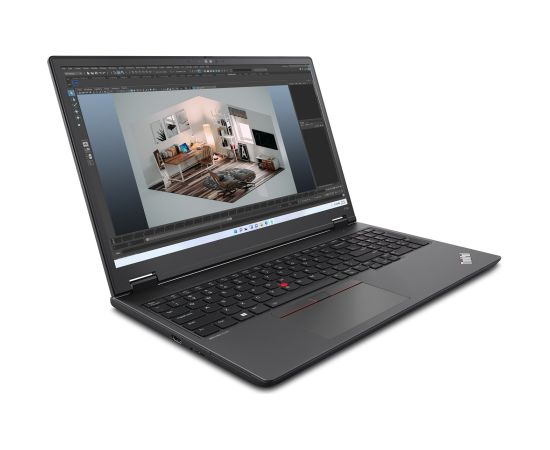 Lenovo ThinkPad P16v Gen 1 (AMD) AMD Ryzen™ 7 PRO 7840HS Laptop 40.6 cm (16") WUXGA 16 GB DDR5-SDRAM 512 GB SSD Wi-Fi 6E (802.11ax) Windows 11 Pro English Black Portatīvie datori